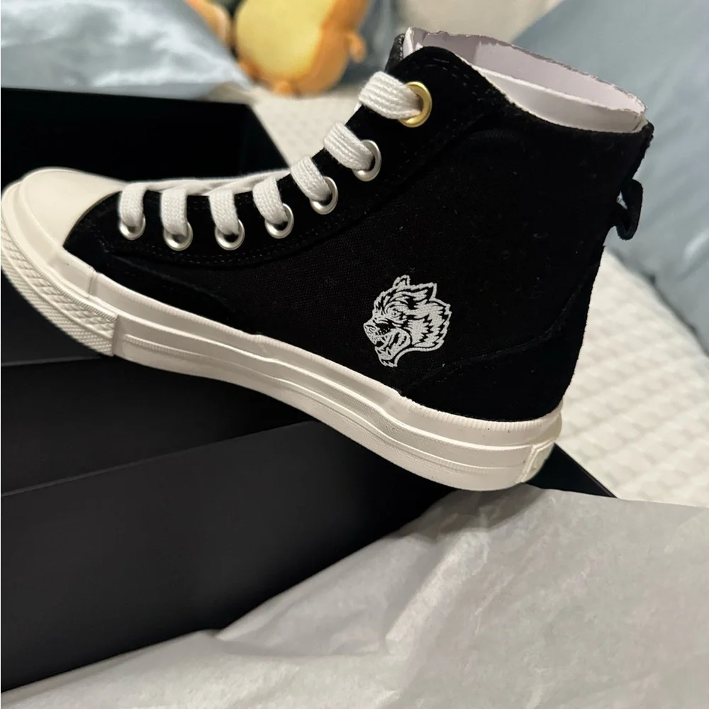 DARC SPORT WOLVES FOREVER SUEDED WALK 1-DIOS HIGH TOP SHOE IN BLACK - Picture 5 of 7